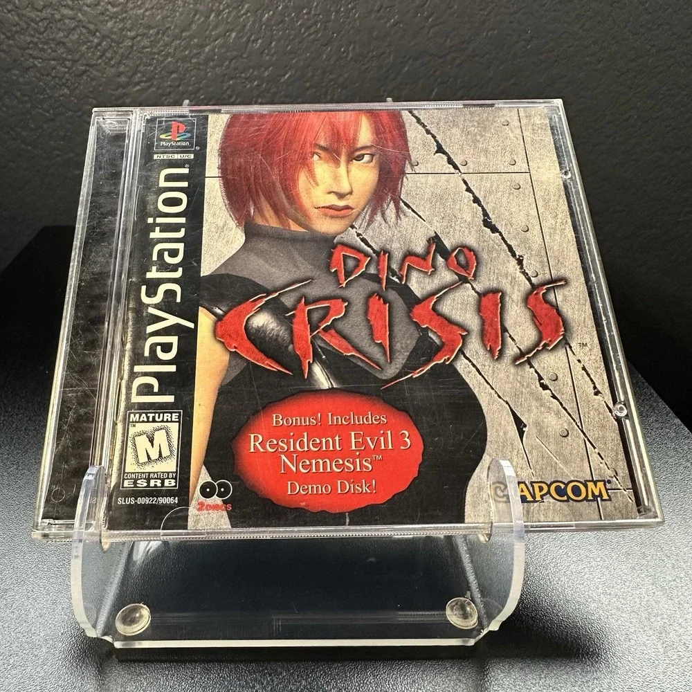 Capcom Dino Crisis (PlayStation 1) Case, Manual, No Demo CD, Survival Horror EUC